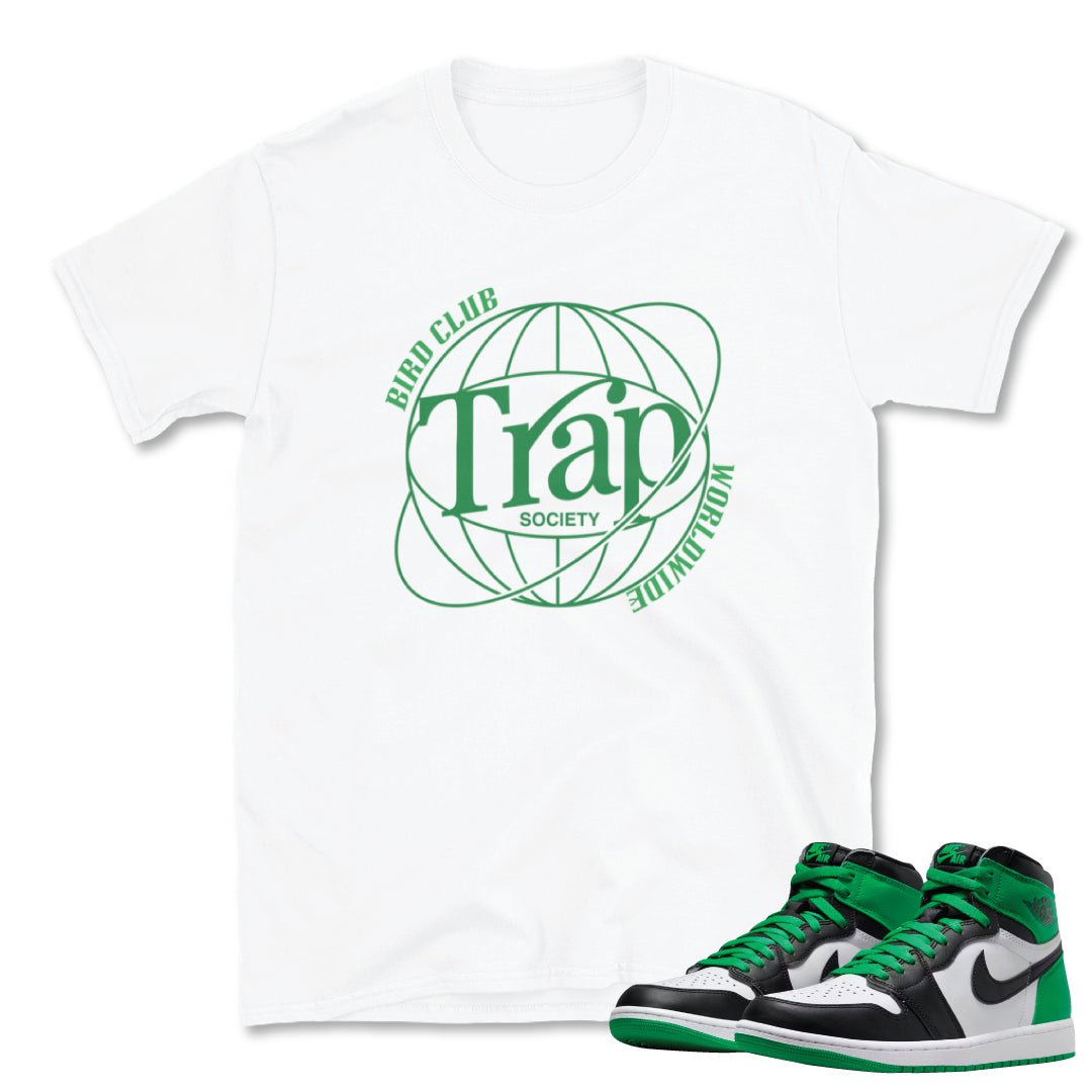 Retro 1 Lucky Green Trap Society Shirt - Sneaker Tees to match Air Jordan Sneakers