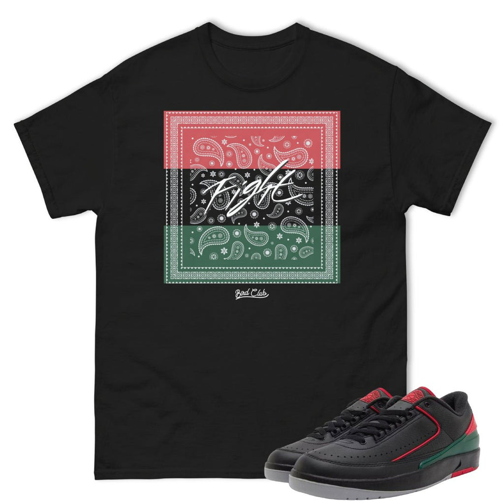 Retro 2 Low Christmas Gucci Bandana Shirt - Sneaker Tees to match Air Jordan Sneakers