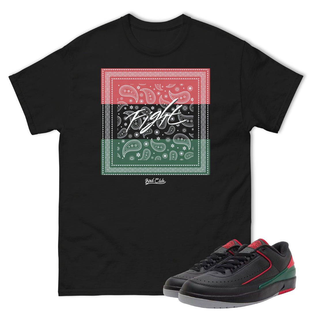 Retro 2 Low Christmas Gucci Bandana Shirt - Sneaker Tees to match Air Jordan Sneakers