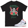 Retro 2 "Origins" Italy Gangstas Dont Die Shirt - Sneaker Tees to match Air Jordan Sneakers