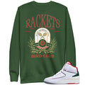 Retro 2 "Origins" Italy Rackets Sweatshirt - Sneaker Tees to match Air Jordan Sneakers