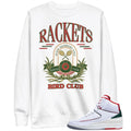 Retro 2 "Origins" Italy Rackets Sweatshirt - Sneaker Tees to match Air Jordan Sneakers
