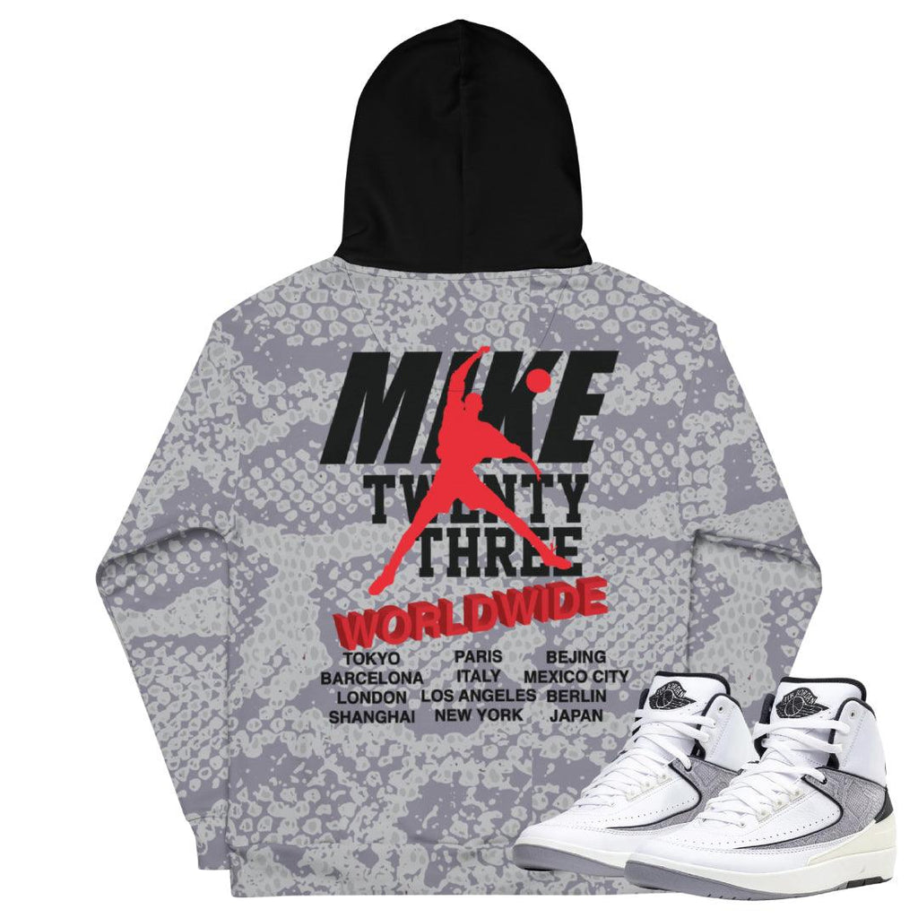 Retro 2 Python Hoodie - Sneaker Tees to match Air Jordan Sneakers