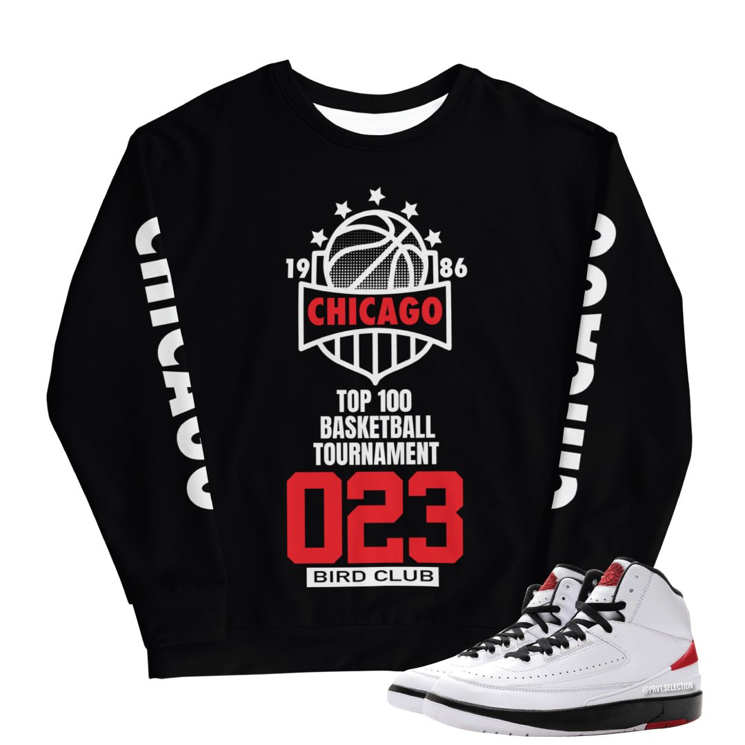 Retro 2 "Chicago" Sweatshirt - Sneaker Tees to match Air Jordan Sneakers