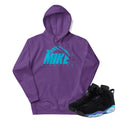 RETRO 6 AQUA MIKE HOODIE - Sneaker Tees to match Air Jordan Sneakers