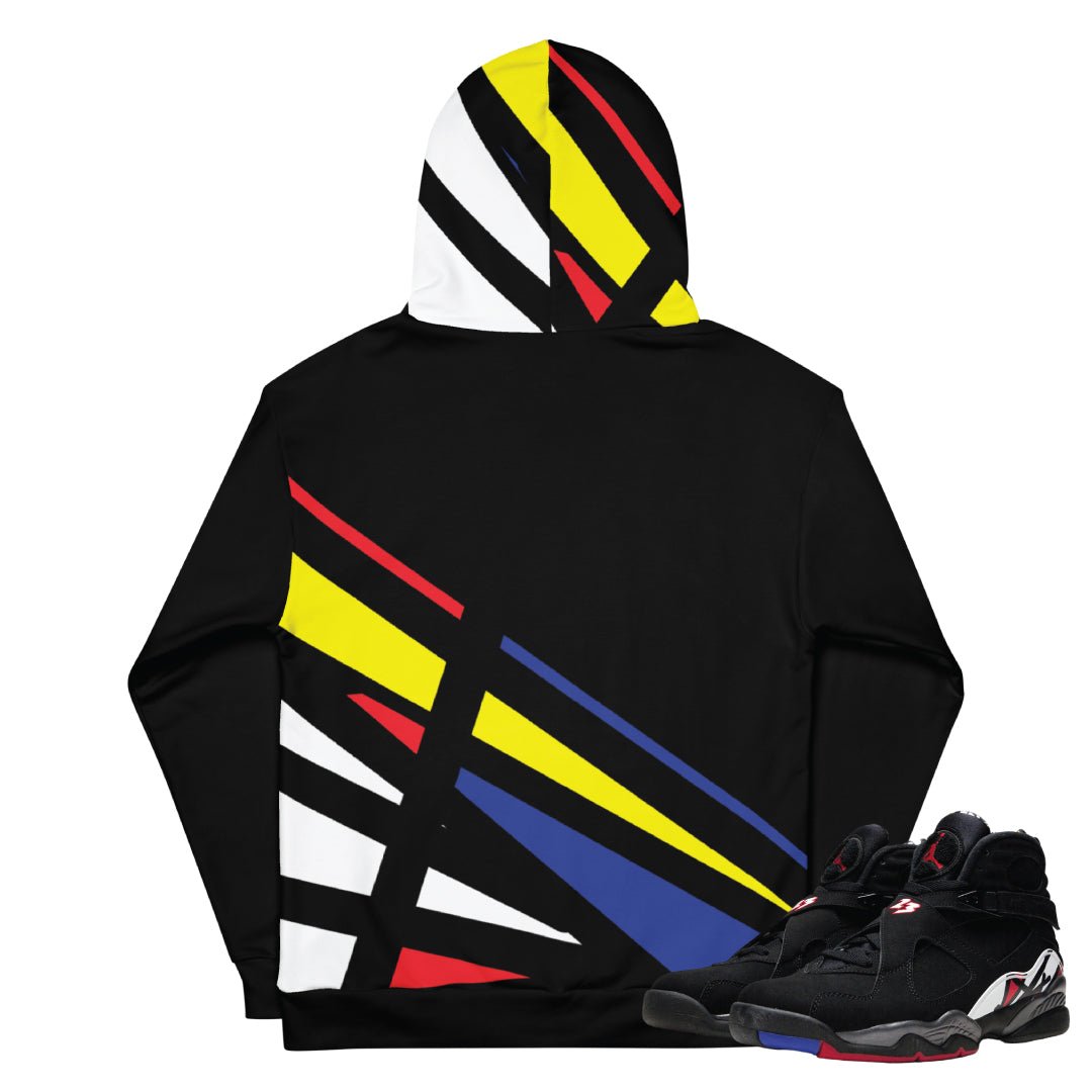 Retro 8 Playoff 8 Pattern Hoodie - Sneaker Tees to match Air Jordan Sneakers