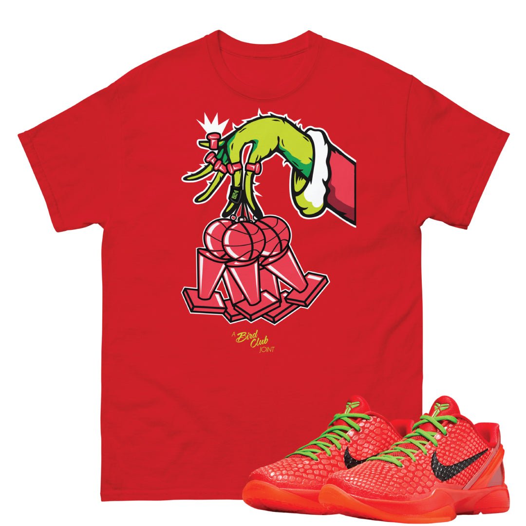 Reverse Grinch Kobe 6 Protro Championships Shirt - Sneaker Tees to match Air Jordan Sneakers