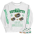 Retro 4 SB Pine Green Dynasty Sweatshirt - Sneaker Tees to match Air Jordan Sneakers