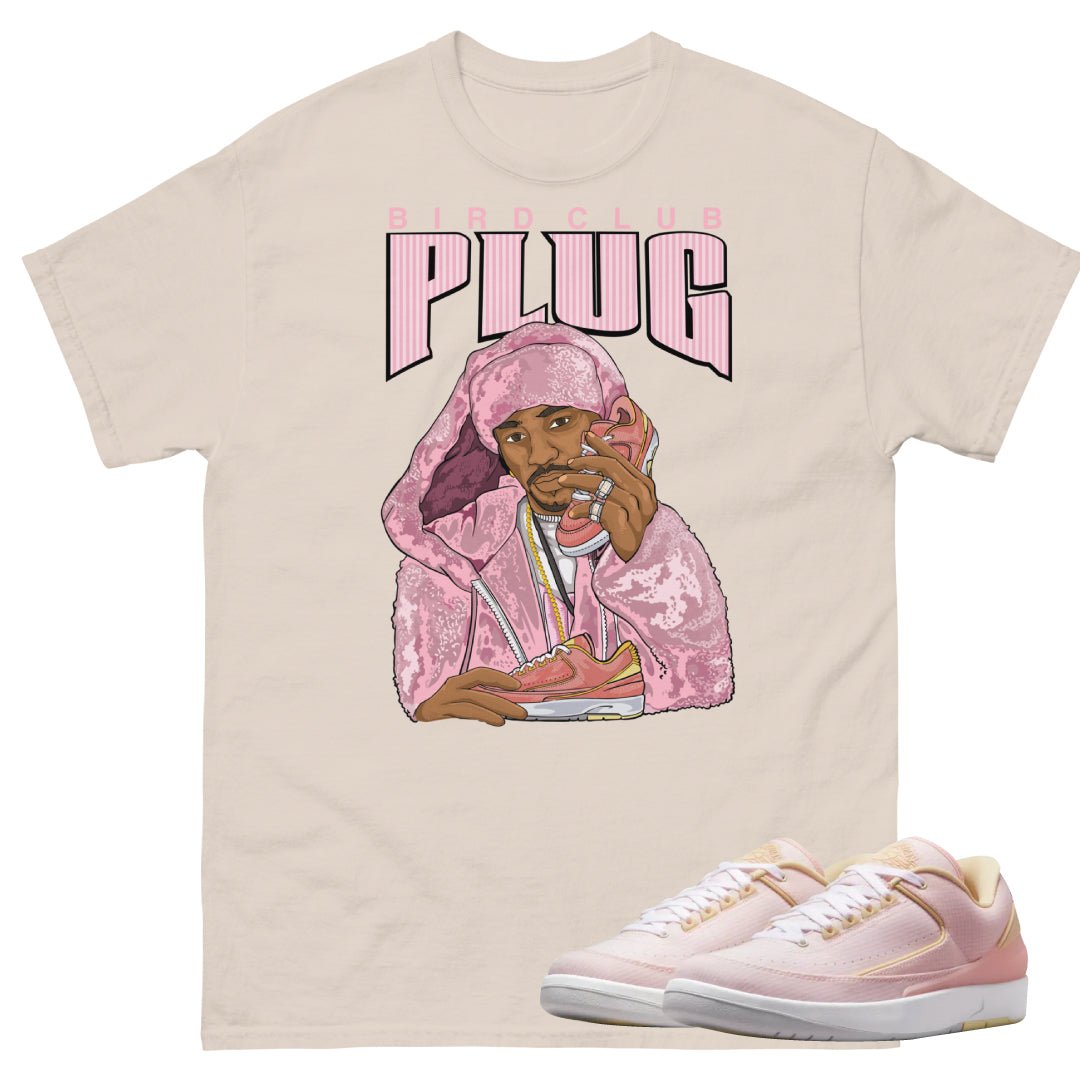 Retro 2 Low "Seersucker" Plug Shirt - Sneaker Tees to match Air Jordan Sneakers