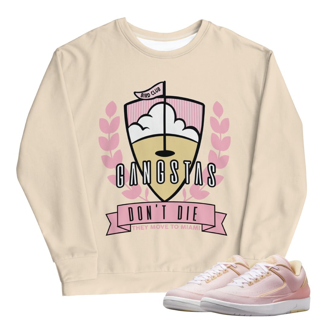 Retro Low "Seersucker" Miami Sweatshirt - Sneaker Tees to match Air Jordan Sneakers