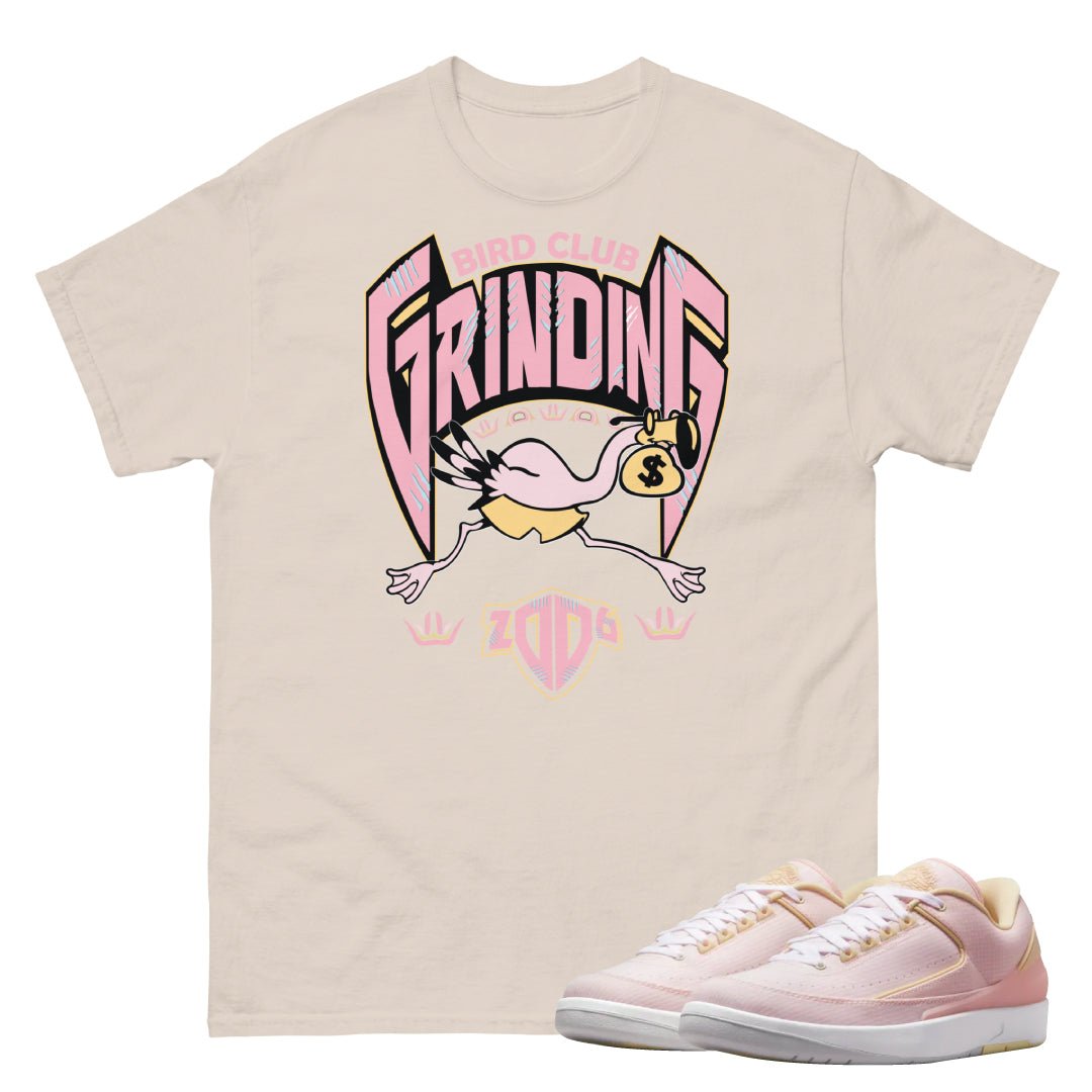 Retro 2 Low "Seersucker" Grinding Shirt - Sneaker Tees to match Air Jordan Sneakers