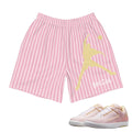 Retro Low "Seersucker" Logo Shorts - Sneaker Tees to match Air Jordan Sneakers