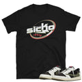 Retro 1 Low Travis Scott Olive Sicko Mode Shirt - Sneaker Tees to match Air Jordan Sneakers