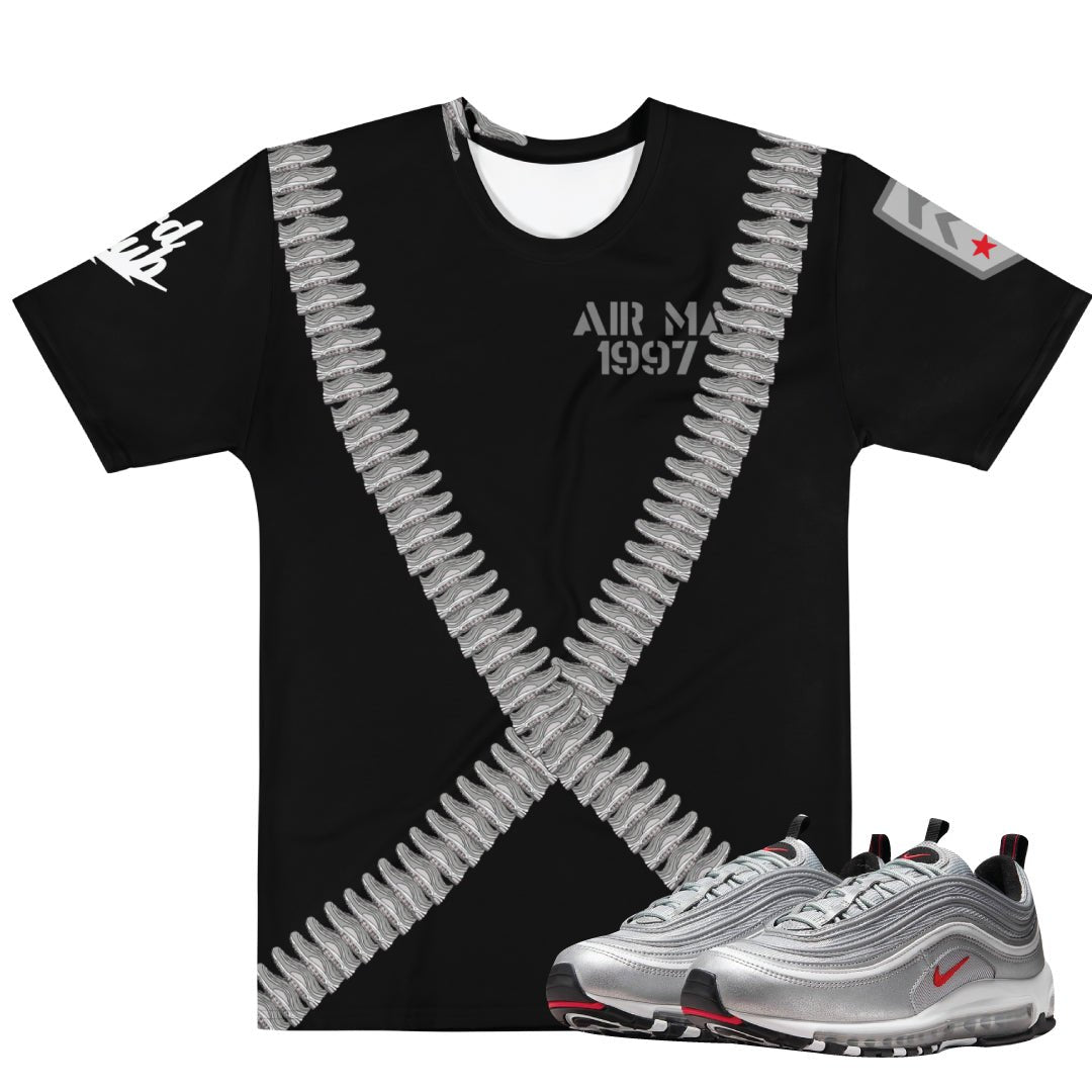 Air Max 97 Silver Bullet Ammo Shirt - Sneaker Tees to match Air Jordan Sneakers