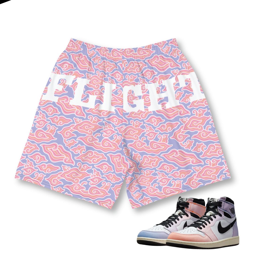 Retro 1 Skyline Clouds Shorts - Sneaker Tees to match Air Jordan Sneakers