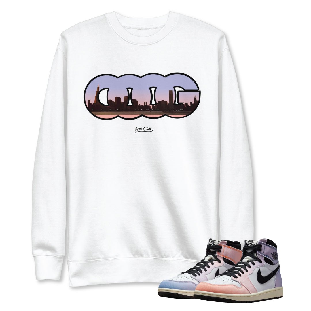 Retro 1 Skyline Triple OG Sweatshirt - Sneaker Tees to match Air Jordan Sneakers