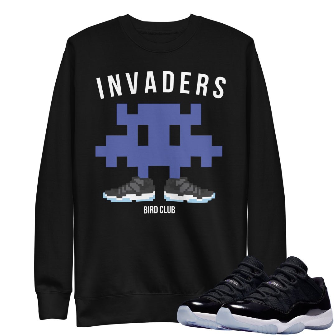 Retro 11 Space Jam Low Space Invaders Sweatshirt