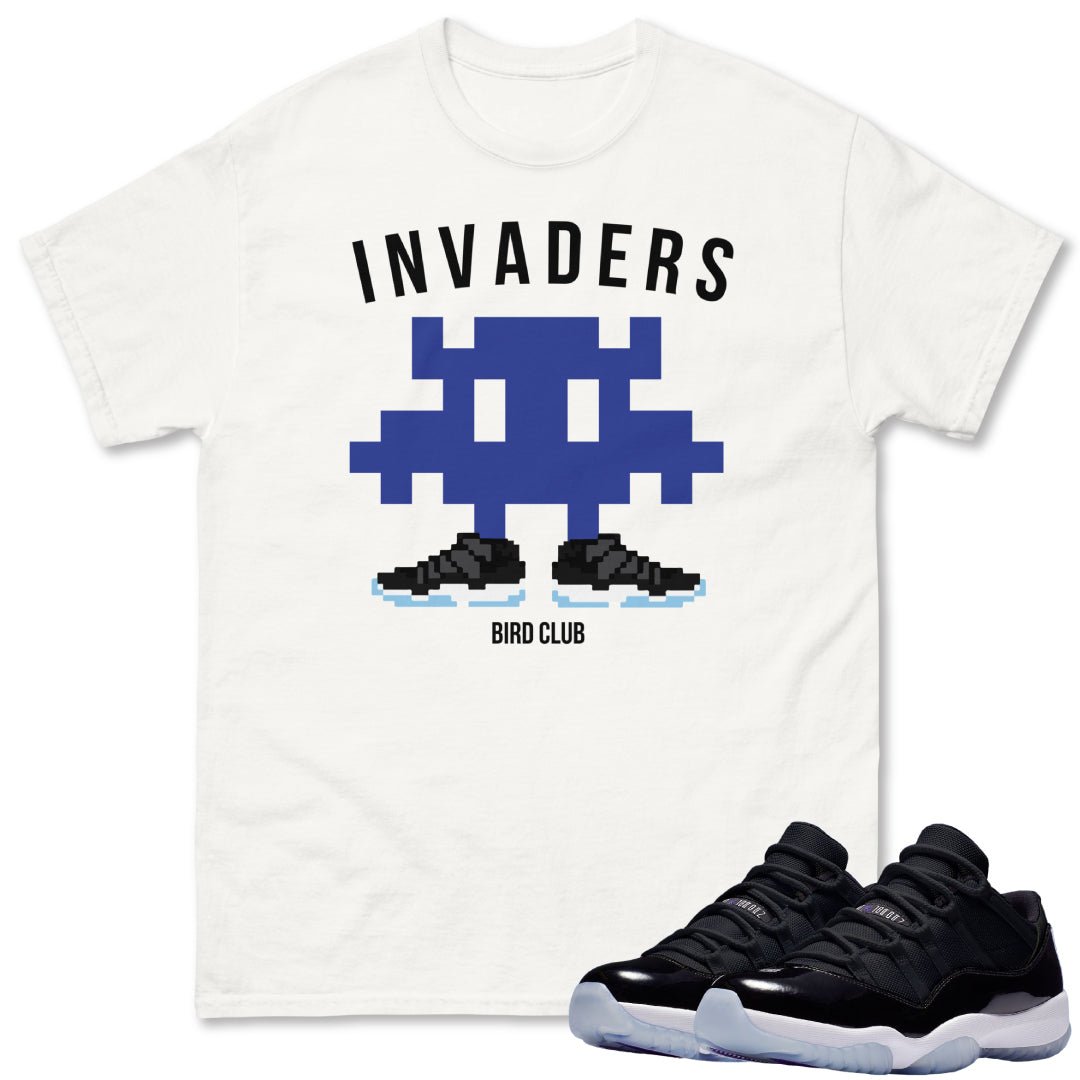 Retro 11 Space Jam Low Space Invaders Shirt