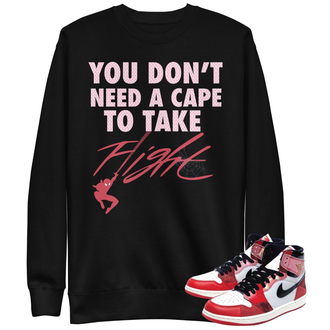 Retro 1 Spider Verse Cape Sweater - Sneaker Tees to match Air Jordan Sneakers