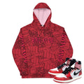 Retro 1 Spider Verse Webs Hoodie - Sneaker Tees to match Air Jordan Sneakers