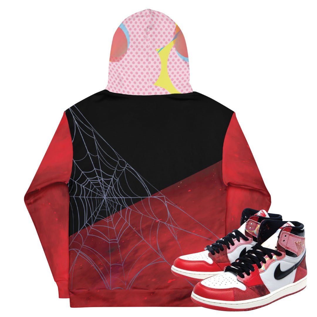Retro 1 Spider Verse Hoodie - Sneaker Tees to match Air Jordan Sneakers