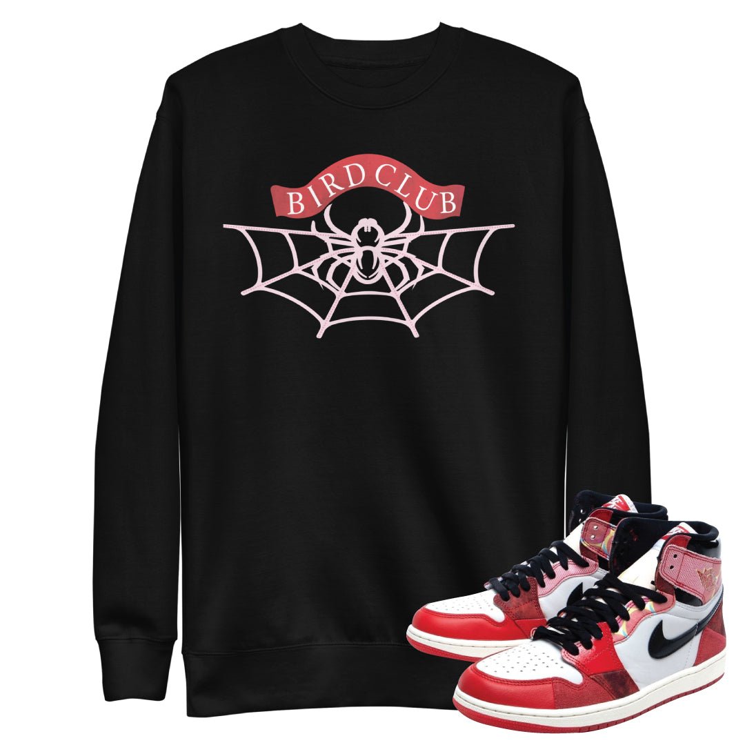 Retro 1 Spider Verse "WEB wings" Sweater - Sneaker Tees to match Air Jordan Sneakers