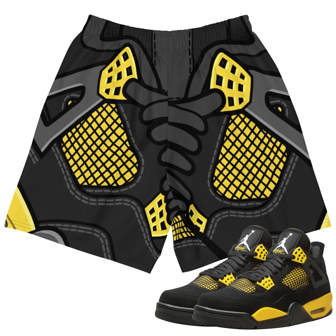 Retro 4 Thunder Shorts - Sneaker Tees to match Air Jordan Sneakers