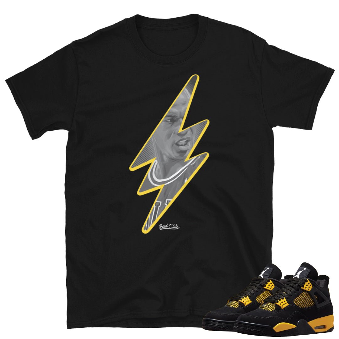 Retro 4 Thunder Bolt Shirt - Sneaker Tees to match Air Jordan Sneakers