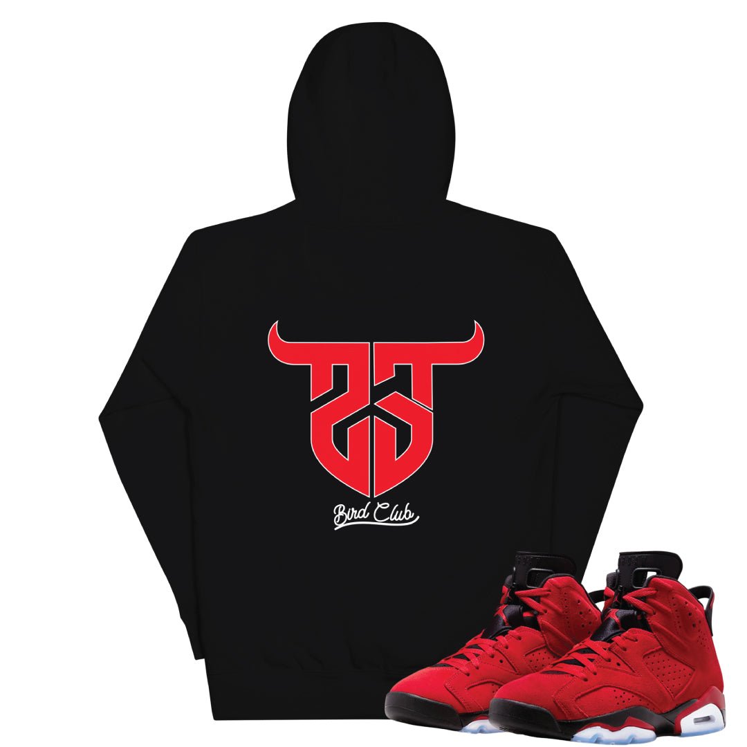 Retro 6 Toro Bravo 23 Hoodie - Sneaker Tees to match Air Jordan Sneakers