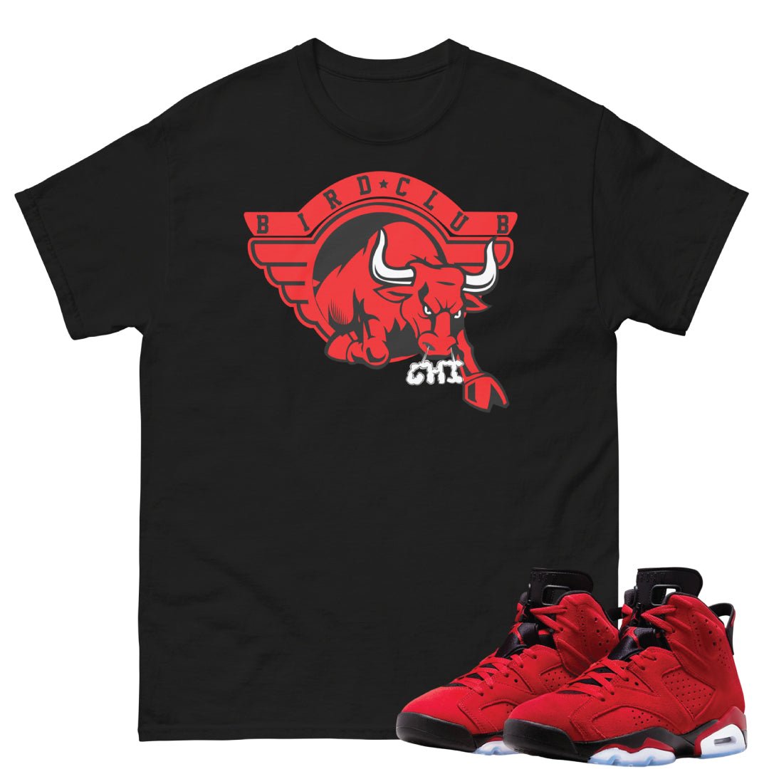 Retro 6 Toro Bravo Wings Shirt - Sneaker Tees to match Air Jordan Sneakers