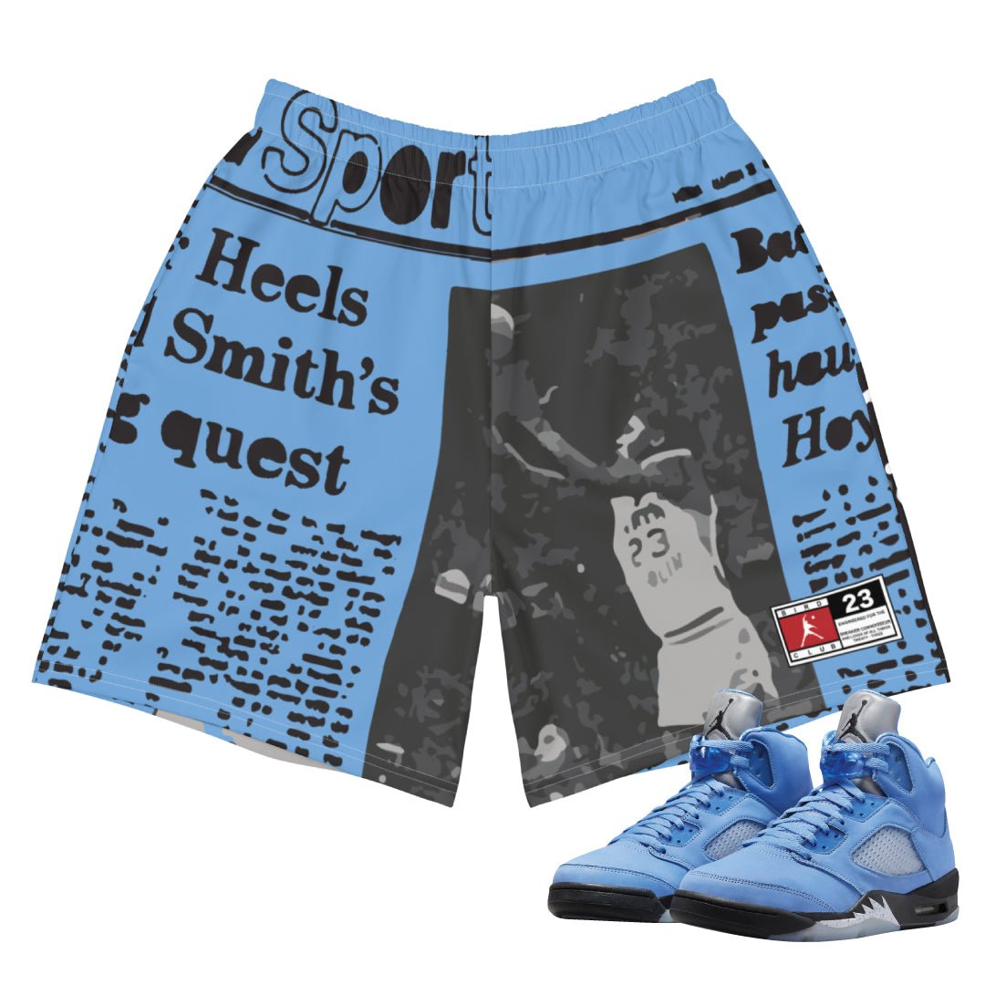 Retro 5 UNC Shorts - Sneaker Tees to match Air Jordan Sneakers