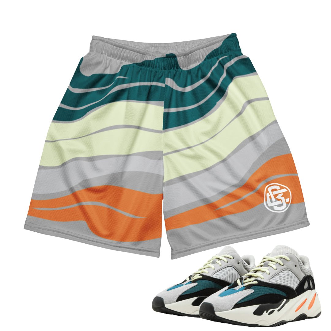 WAVE RUNNER 700 WAVY MESH SHORTS - Sneaker Tees to match Air Jordan Sneakers