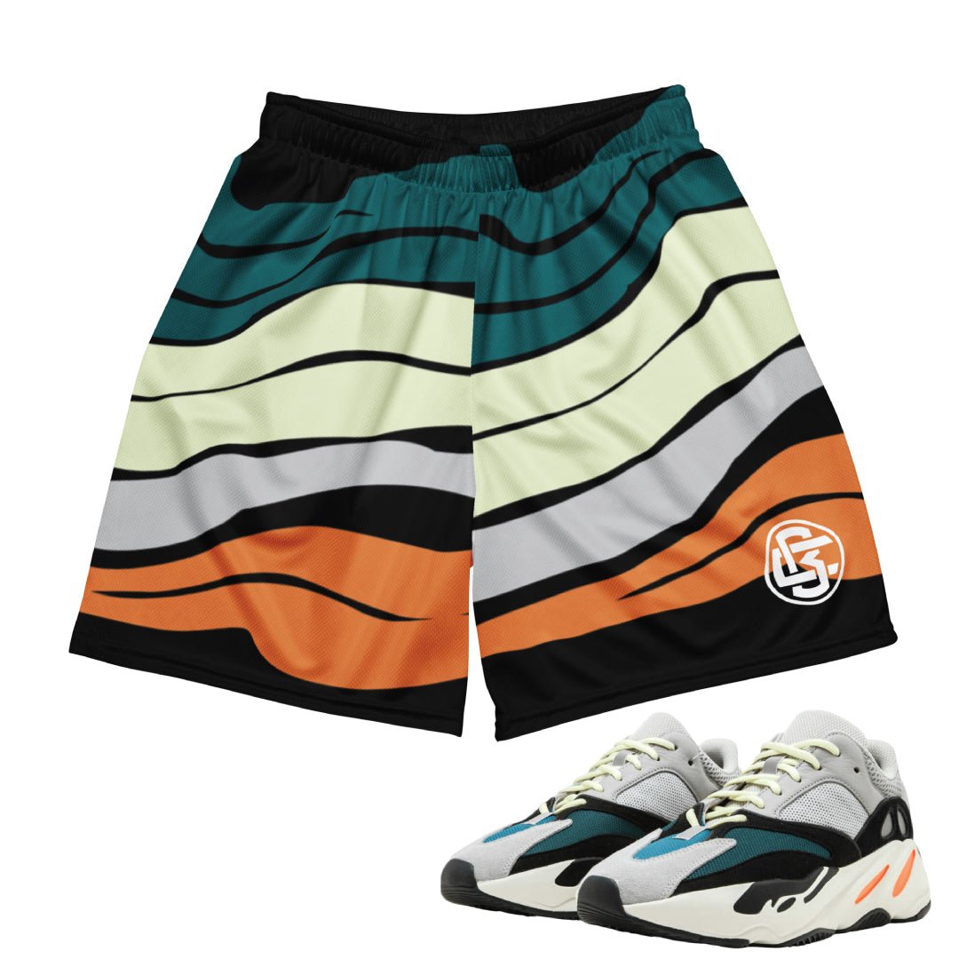 WAVE RUNNER 700 WAVY MESH SHORTS - Sneaker Tees to match Air Jordan Sneakers
