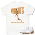 Retro 13 "Wheat" Wheats Cereal Shirt - Sneaker Tees to match Air Jordan Sneakers