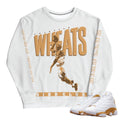Retro 13 "Wheat" Wheats Cereal Sweatshirt - Sneaker Tees to match Air Jordan Sneakers