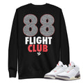 Retro 3 "White Cement" reimagined Sweatshirt - Sneaker Tees to match Air Jordan Sneakers