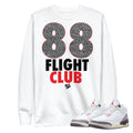 Retro 3 "White Cement" reimagined Sweatshirt - Sneaker Tees to match Air Jordan Sneakers