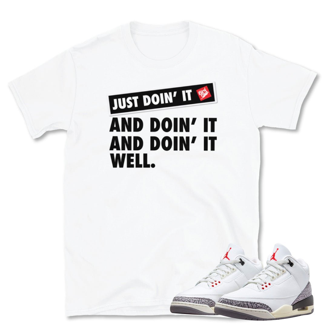 Retro 3 "White Cement" Reimagined Shirt - Sneaker Tees to match Air Jordan Sneakers