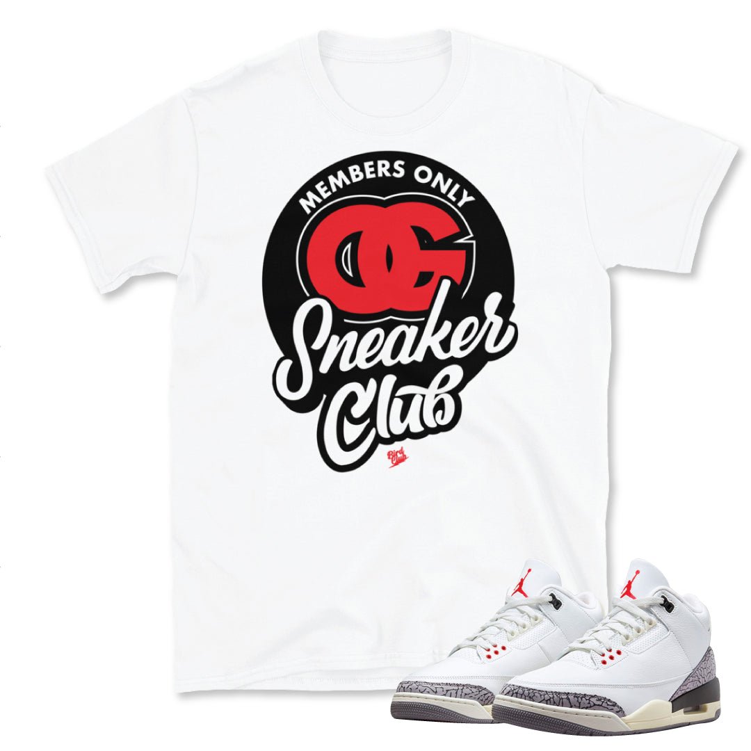 Retro 3 "White Cement" Reimagined Shirt - Sneaker Tees to match Air Jordan Sneakers