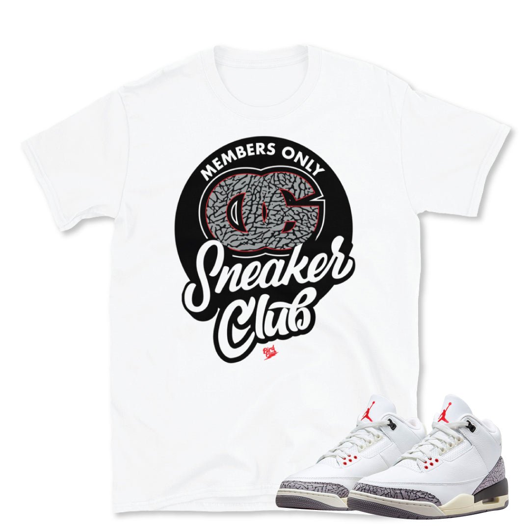 Retro 3 "White Cement" Reimagined Shirt - Sneaker Tees to match Air Jordan Sneakers