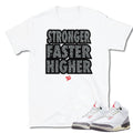 Retro 3 "White Cement" Reimagined Shirt - Sneaker Tees to match Air Jordan Sneakers