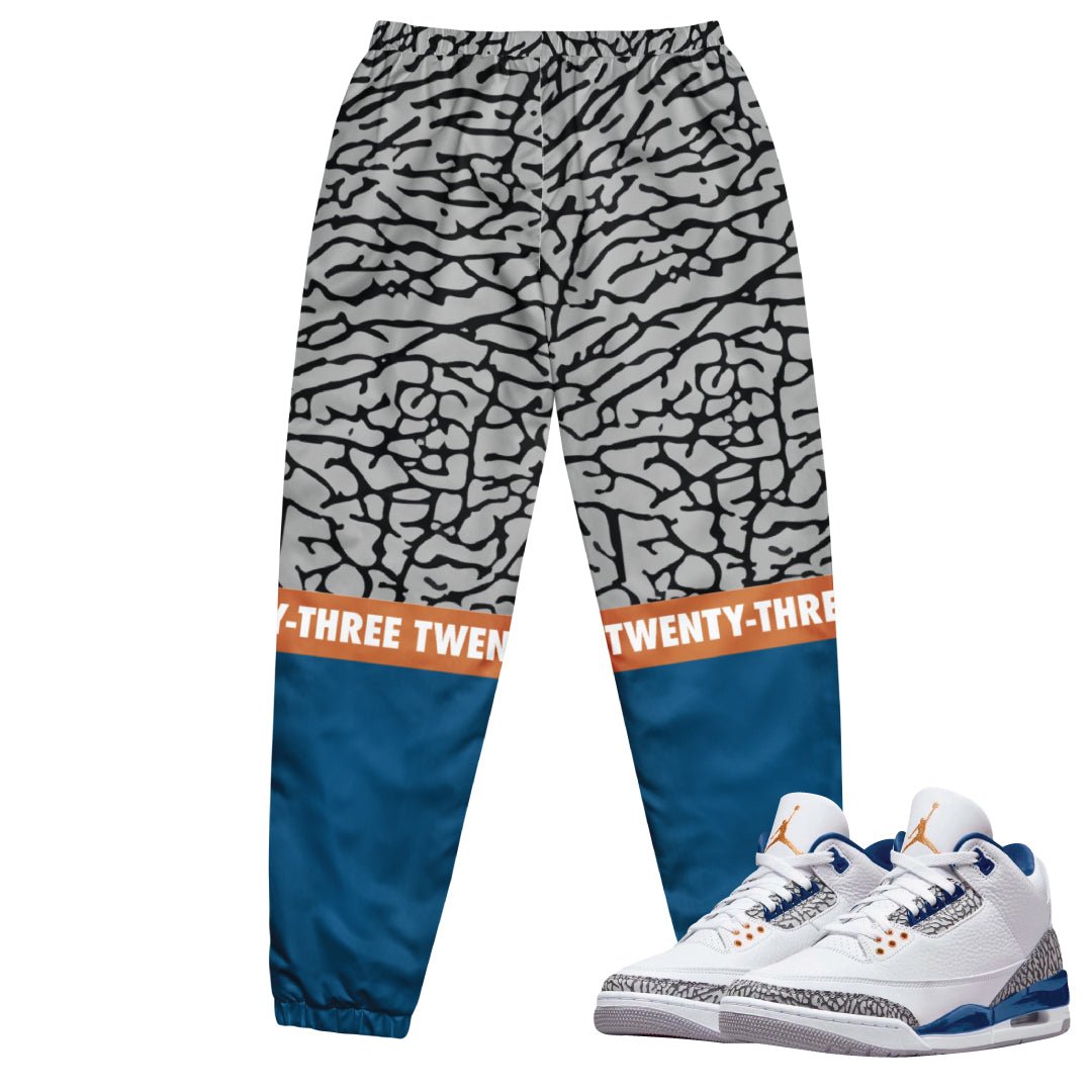 Retro 3 Wizards PE Track Pants - Sneaker Tees to match Air Jordan Sneakers