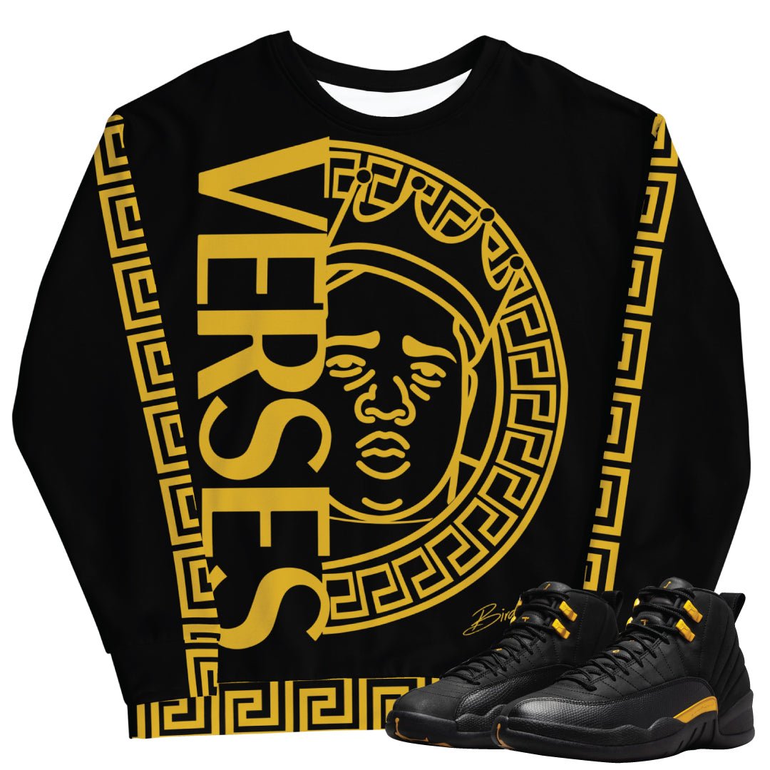 Retro 12 Black Taxi Verses Sweatshirt - Sneaker Tees to match Air Jordan Sneakers