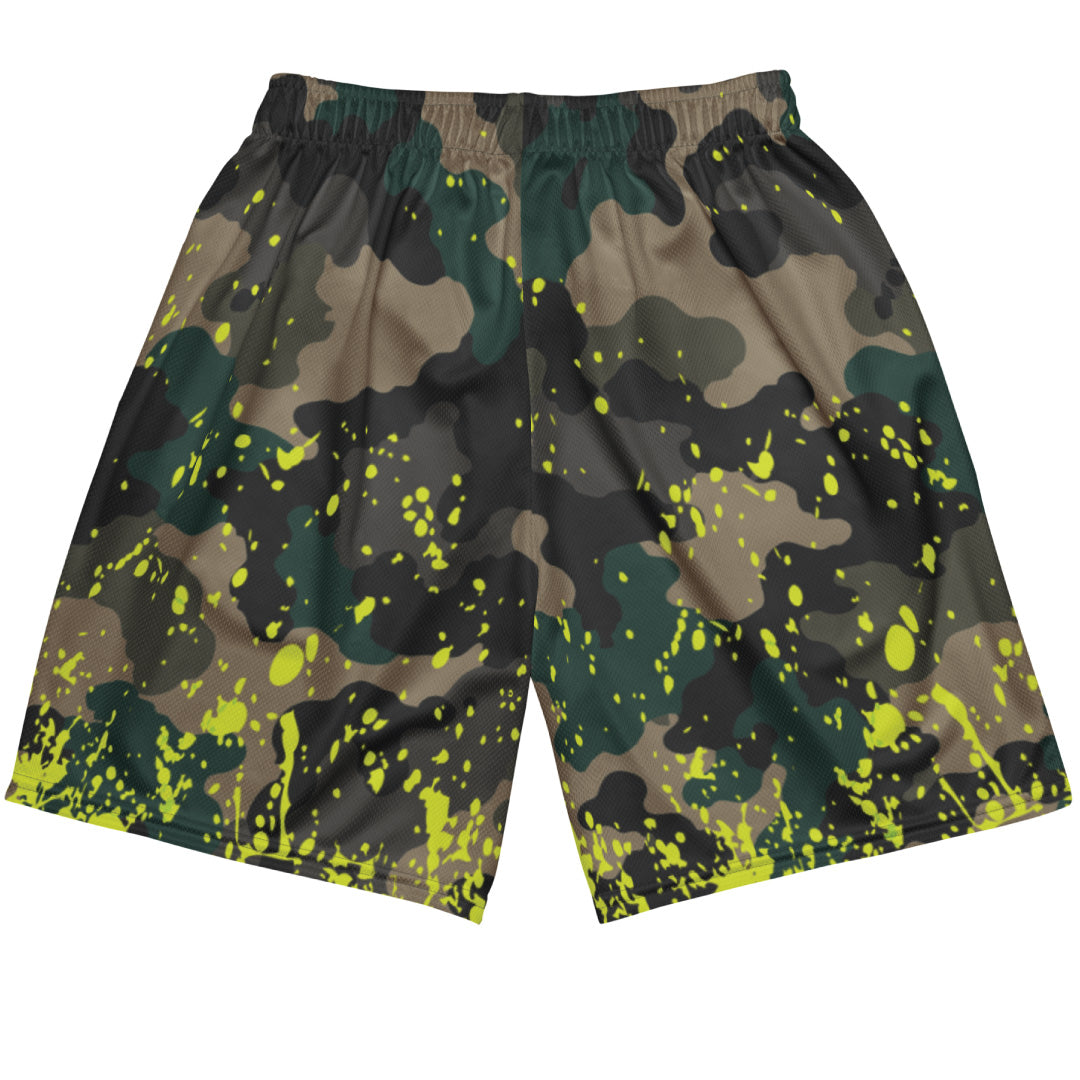 FOAMPOSITE PRO GREEN CAMO MESH SHORTS