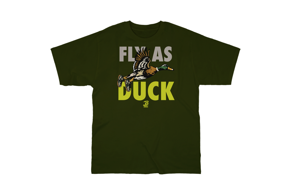 FOAMPOSITE PRO GREEN CAMO "FLY AS DUCK" SHIRT