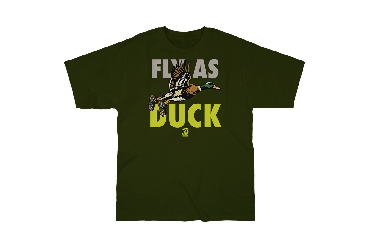 FOAMPOSITE PRO GREEN CAMO "FLY AS DUCK" SHIRT