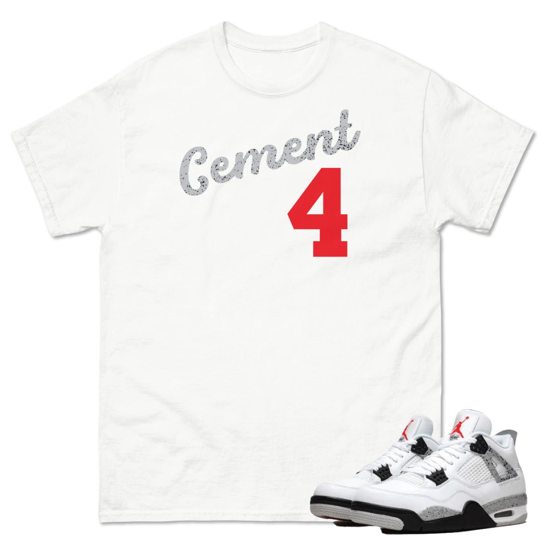 Retro 4 White Cement Shirt