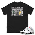 Retro 4 White Cement Rivals Shirt