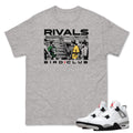 Retro 4 White Cement Rivals Shirt
