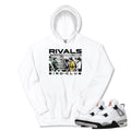 Retro 4 White Cement Rivals Hoodie